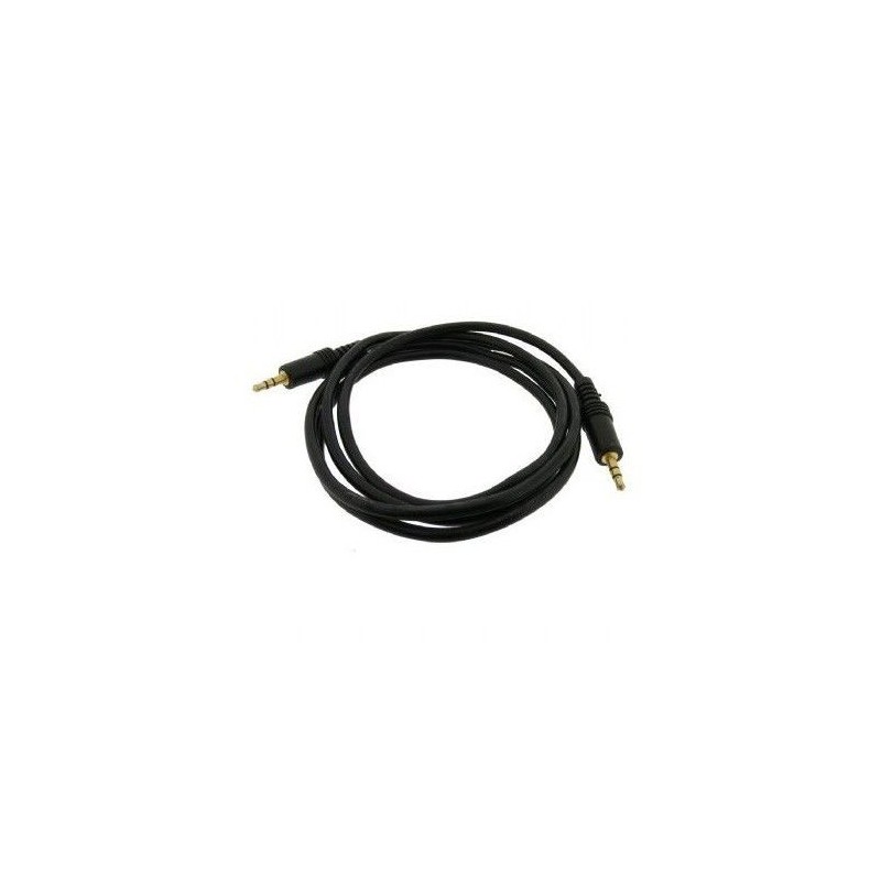 Cabo de Áudio 3GO (3 m - Jack 3.5mm - Preto)