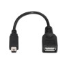 Cabo de Dados AISENS (Mini USB B - USB A - 15 cm - Preto) Cabo de Dados AISENS (Mini USB B - USB A - 15 cm - Preto)