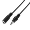 Cabo de Áudio Aisens (Jack 3.5mm - 1.5 m - Preto)