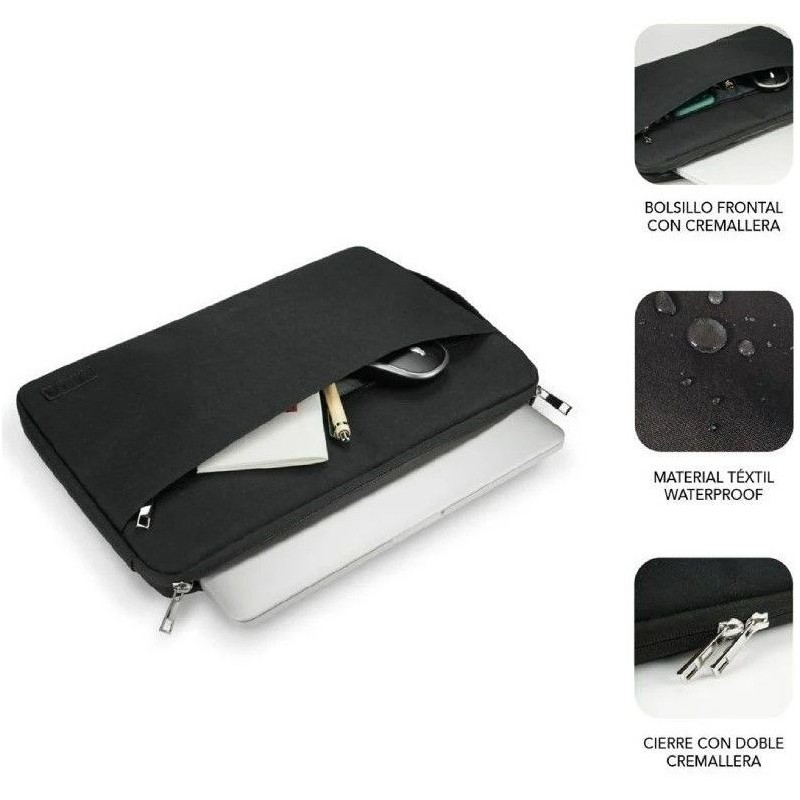 Mala Subblim Urban Laptop Sleeve para Portátiles 13" a 14"/ Preto