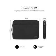 Mala Subblim Urban Laptop Sleeve para Portátiles 13" a 14"/ Preto
