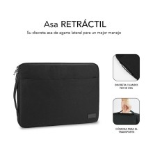 Mala Subblim Urban Laptop Sleeve para Portátiles 13" a 14"/ Preto