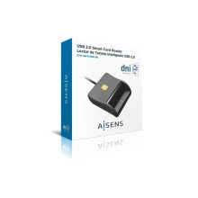 Leitor de cartões de cidadão Aisens ASCR-SN01-BK/ Preto