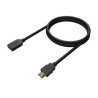 Cabo Extensor HDMI Aisens A120-0545/HDMI Macho - HDMI femea/2M/Preto