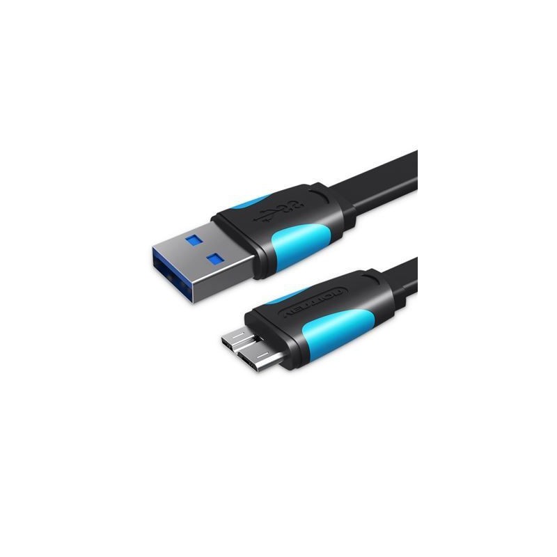 Cabo Para Discos 50cm Usb Vention VAS-A12-B050 | Preto Cabo Para Discos 50cm Usb Vention VAS-A12-B050 | Preto