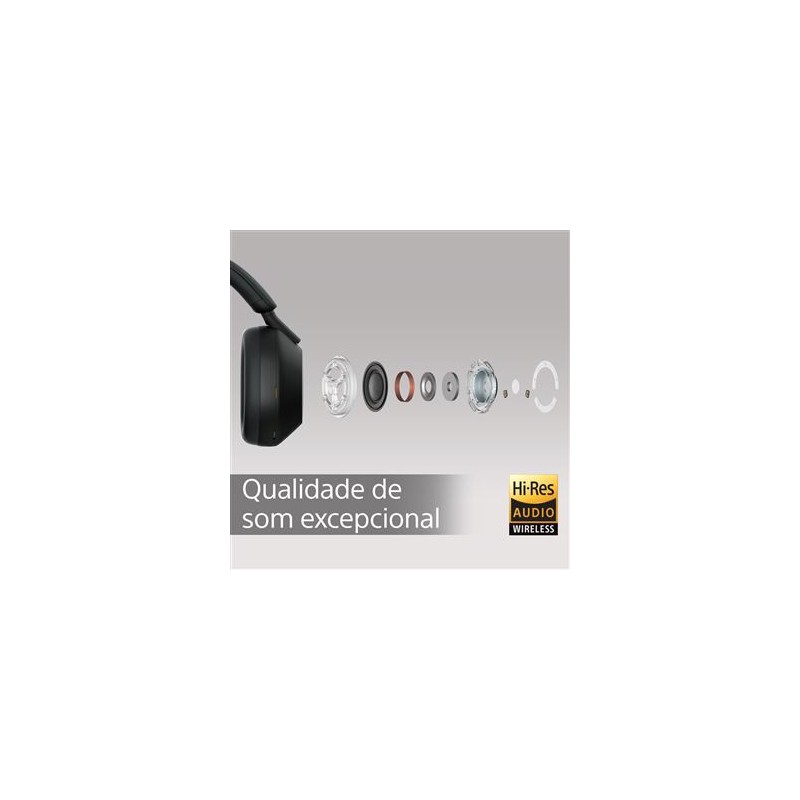 Auscultadores Noise Cancelling Bluetooth Sony WH-1000XM5B - Preto