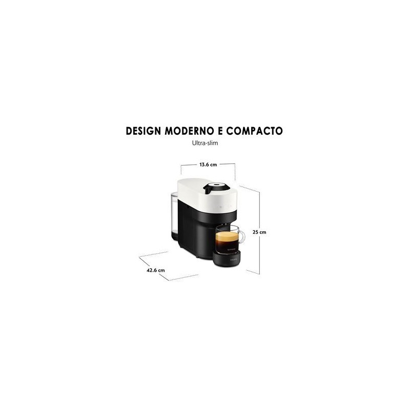 Máquina de Café Krups Nespresso Vertuo Pop XN9201 – Coconut