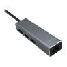 Aisens Hub USB 3.2 Para 3 USB + RJ45 15cm Grey | A106-0401