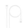 Nanocable Cabo USB-C 2.0 60W 3A - Branco (2 Metros) Nanocable Cabo USB-C 2.0 60W 3A - Branco (2 Metros)