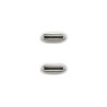 Nanocable Cabo USB-C 2.0 60W 3A - Branco (2 Metros) Nanocable Cabo USB-C 2.0 60W 3A - Branco (2 Metros)