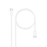 Nanocable Cabo USB-C 2.0 60W 3A - Branco (1 Metro) Nanocable Cabo USB-C 2.0 60W 3A - Branco (1 Metro)