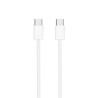 Nanocable Cabo USB-C 2.0 60W 3A - Branco (1 Metro) Nanocable Cabo USB-C 2.0 60W 3A - Branco (1 Metro)