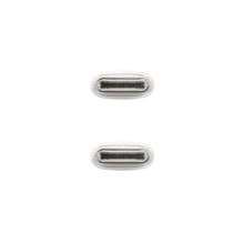 Nanocable Cabo USB-C 2.0 60W 3A - Branco (1 Metro)