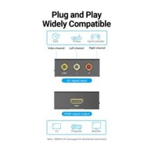Conversor HDMI Para RCA Vention AEFB0/ HDMI Fêmea - RCA Fêmea