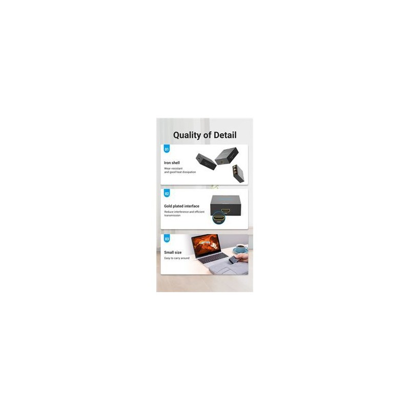 Conversor HDMI Para RCA Vention AEFB0/ HDMI Fêmea - RCA Fêmea Conversor HDMI Para RCA Vention AEFB0/ HDMI Fêmea - RCA Fêmea