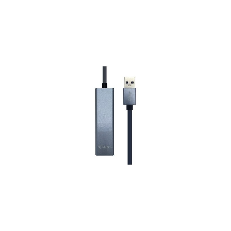 Aisens Hub USB 3.2 Para 3 USB + RJ45 15cm Grey | A106-0401