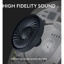 Headset Logitech G435 Lightspeed Wireless Gaming Preto