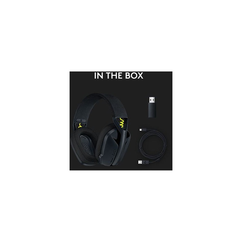 Headset Logitech G435 Lightspeed Wireless Gaming Preto