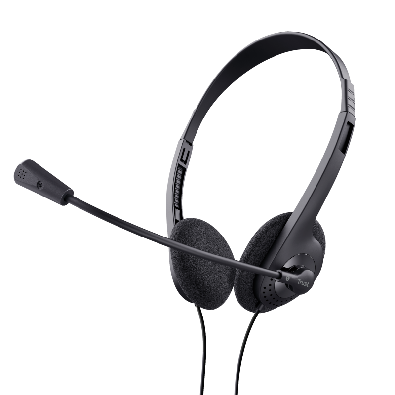 Trust Chat Headset 24659 com Microfone Jack 3.5 Preto