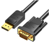 Vention HBLBH/ Displayport Macho - Cabo Conversor VGA Macho/ 2m/ Preto Vention HBLBH/ Displayport Macho - Cabo Conversor VGA Macho/ 2m/ Preto