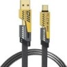 Cabo de Carregamento 4 em 1 - NOHON - Multi USB (USB-C | USB-A | Lightning) - Flat Wire Cable