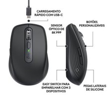 ** ReUse GRADE A ** Rato Bt LOGITECH Mx Anywhere 3S Graphite