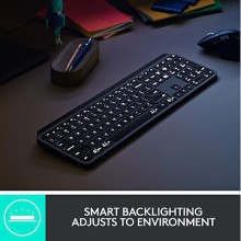 ** ReUse GRADE A ** Teclado LOGITECH MX Keys S (Wireless - Idioma Português - Teclado Numérico)