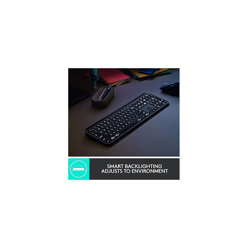 ** ReUse GRADE A ** Teclado LOGITECH MX Keys S (Wireless - Idioma Português - Teclado Numérico)