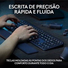 ** ReUse GRADE A ** Teclado LOGITECH MX Keys S (Wireless - Idioma Português - Teclado Numérico)