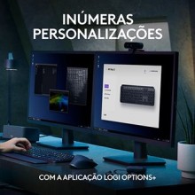 ** ReUse GRADE A ** Teclado LOGITECH MX Keys S (Wireless - Idioma Português - Teclado Numérico)