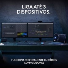 ** ReUse GRADE A ** Teclado LOGITECH MX Keys S (Wireless - Idioma Português - Teclado Numérico)