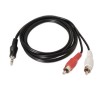 Cabo de Áudio Aisens (Jack 3.5mm - RCA - 1.5 m - Preto)