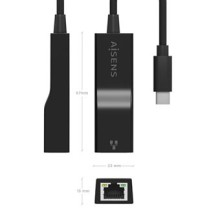 Adaptador de Rede RJ45 para USB-C - AISENS A109-0765 Ethernet Gigabit