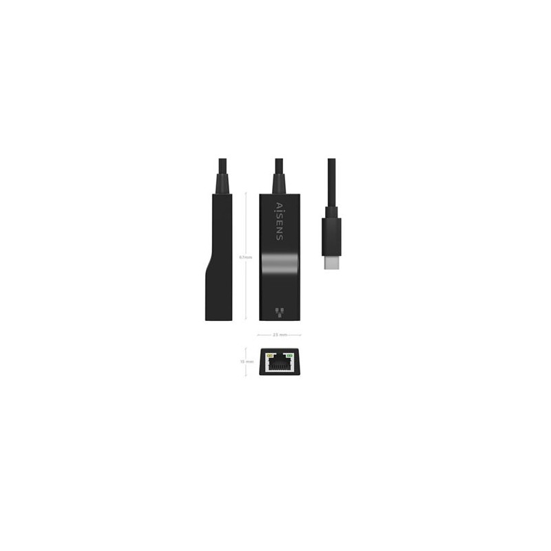Adaptador de Rede RJ45 para USB-C - AISENS A109-0765 Ethernet Gigabit