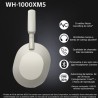 Auscultadores Noise Cancelling Bluetooth Sony WH-1000XM5 - Silver
