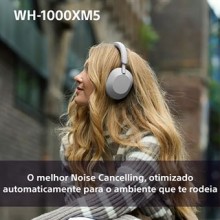 Auscultadores Noise Cancelling Bluetooth Sony WH-1000XM5 - Silver