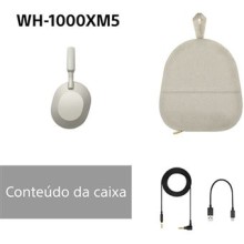 Auscultadores Noise Cancelling Bluetooth Sony WH-1000XM5 - Silver