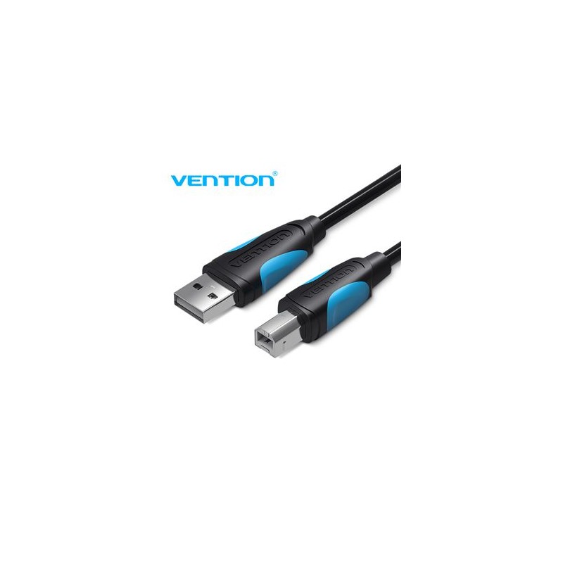 Cabo de Impressora Usb 3.0 a para Usb-B VAS-A16-B150 1,5 M Preto - Vention Cabo de Impressora Usb 3.0 a para Usb-B VAS-A16-B150 1,5 M Preto - Vention