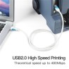 Cabo de Impressora Usb 3.0 a para Usb-B VAS-A16-B150 1,5 M Preto - Vention Cabo de Impressora Usb 3.0 a para Usb-B VAS-A16-B150 1,5 M Preto - Vention