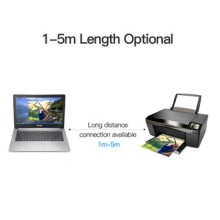 Cabo de Impressora Usb 3.0 a para Usb-B VAS-A16-B150 1,5 M Preto - Vention