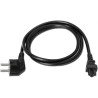 Aisens Cabo de Alimentação CEE7/7 Macho - C5 Macho 1.5m (preto) - A1320172