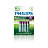 Philips Pack 4 Pilhas Recarregáveis 700mAh 1.2V Philips Pack 4 Pilhas Recarregáveis 700mAh 1.2V