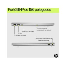 Portátil HP 15-FD0068NP (15.6'' - Intel Core i7-1255U - RAM: 16 GB - 1 TB SSD - Intel Iris X Graphics)
