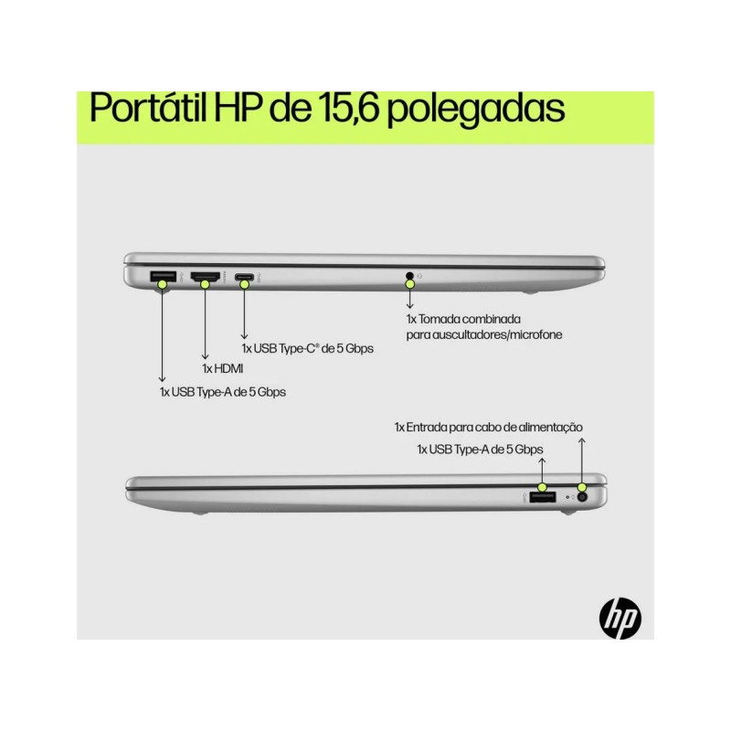 Portátil HP 15-FD0068NP (15.6'' - Intel Core i7-1255U - RAM: 16 GB - 1 TB SSD - Intel Iris X Graphics)