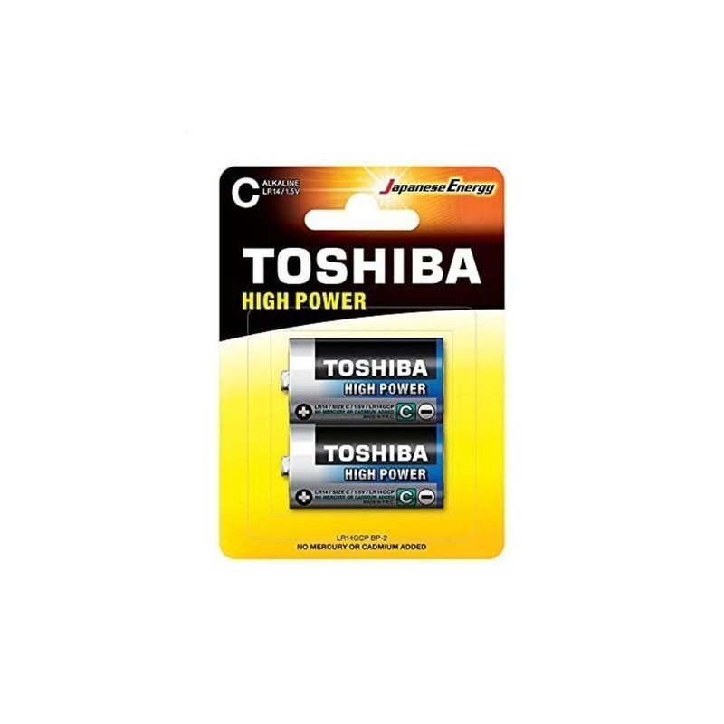 Pack de 2 Pilhas C 2 Toshiba LR14/ 1.5V/ Alcalinas