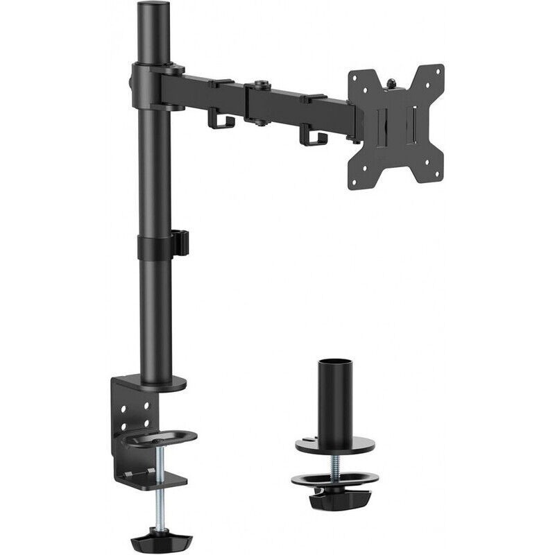 Suporte AISENS de mesa giratório e inclinável ECO para monitor/TV 10 kg (3 pivôs, 1 braço) de 17 a 32, preto