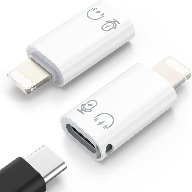 MoKo Adaptador Lightning Macho para USB C Fêmea