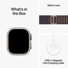 Apple Watch Ultra 2 GPS + Cellular 49mm com Loop Alpine Indigo (M)
