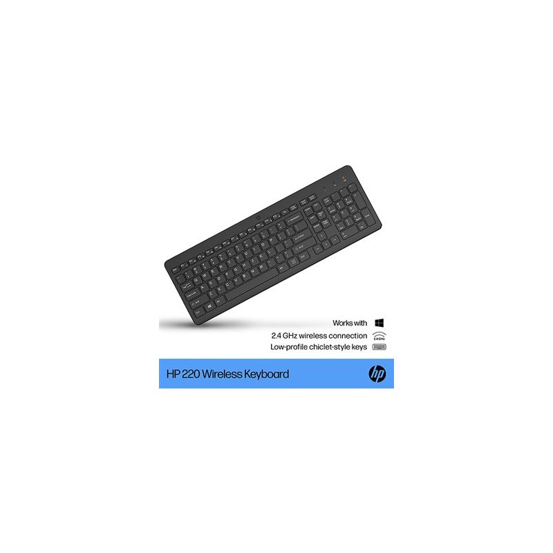 Teclado sem Fios HP 220 Preto