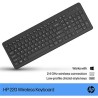 Teclado sem Fios HP 220 Preto